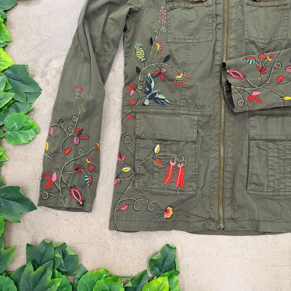 Sonoma Goods for Life Embroidered Floral Utility Jacket - Picture 2 of 8